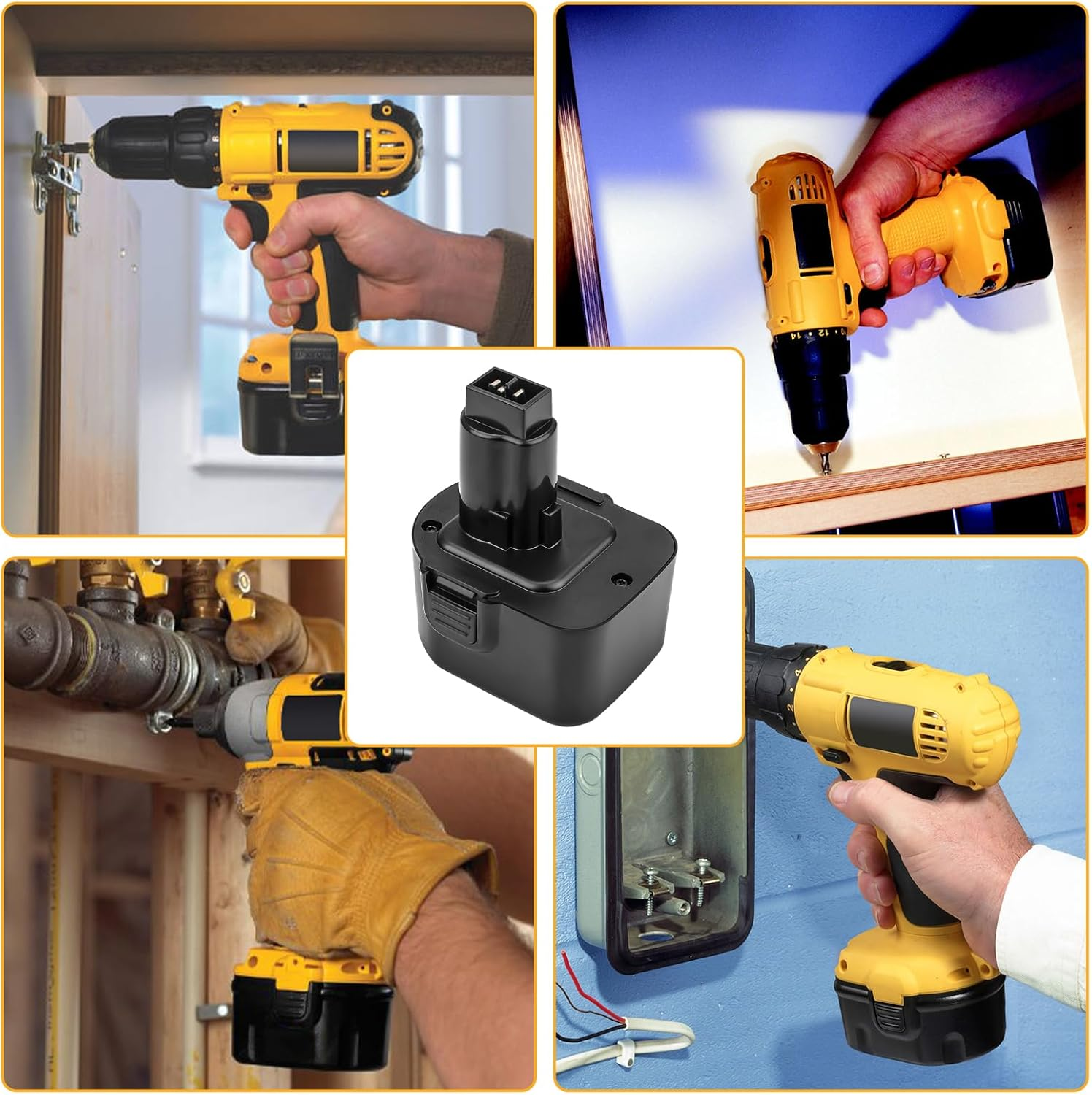 2 X Goodexo 12 V 3.6 Ah Ni-Mh Replacement Battery for Dewalt 12 V Battery DC9071 DE9071 DW9072 DE9074 DE9075 DE9501 DW9071 DE9037 DE9072 152250-27 397745 01 image number 2