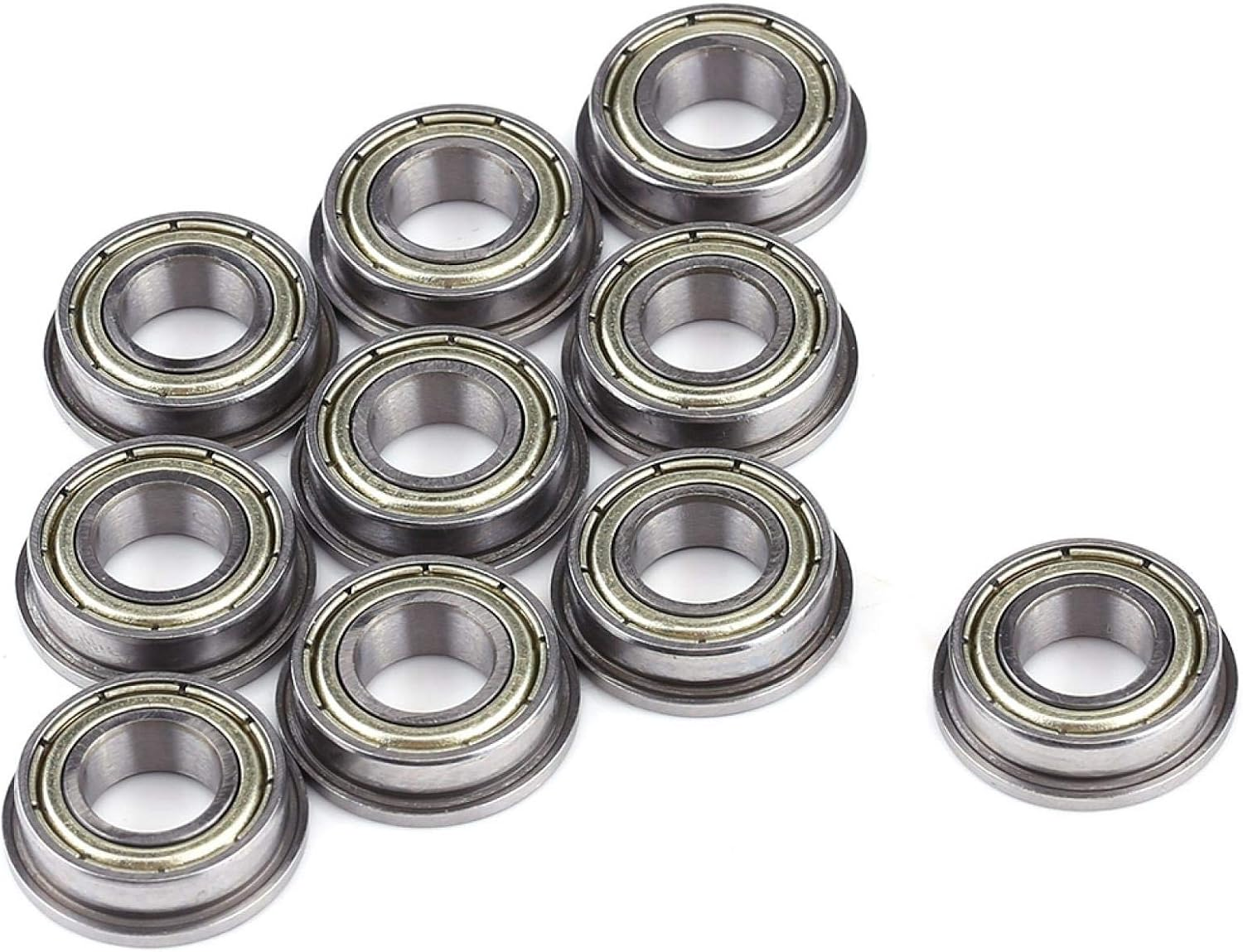 Bearing, Double Shielded Miniature Bearing, 18Mm Flange 10Pcs/Set F688Zz for 8Mm Shaft/Rod Projects Mechanical Equipment