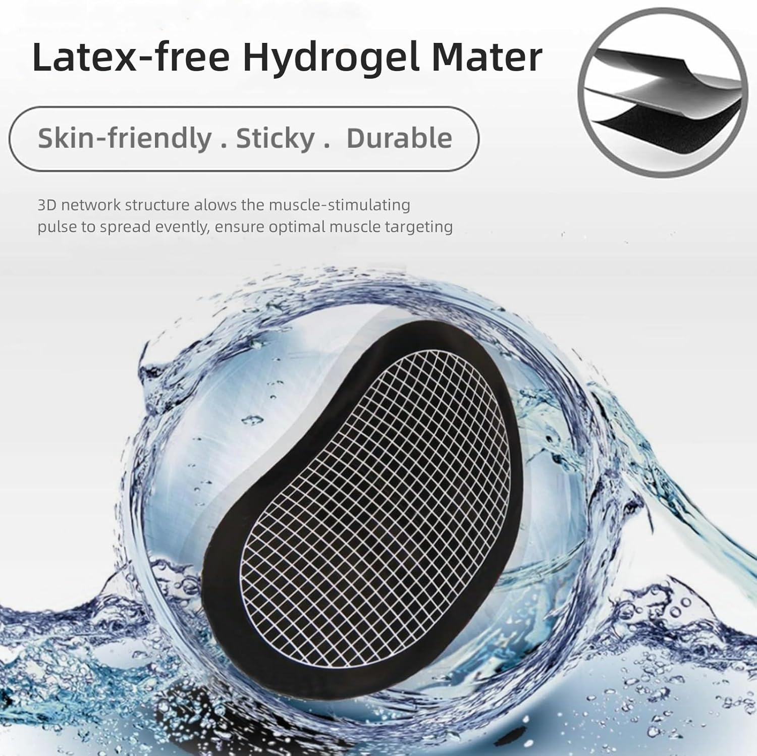 UYGHHK Gel Pads for All Abdominal Belts, Replacement Gel Sheet for Abdominal Toning System, Replacement Gel Pads image number 6