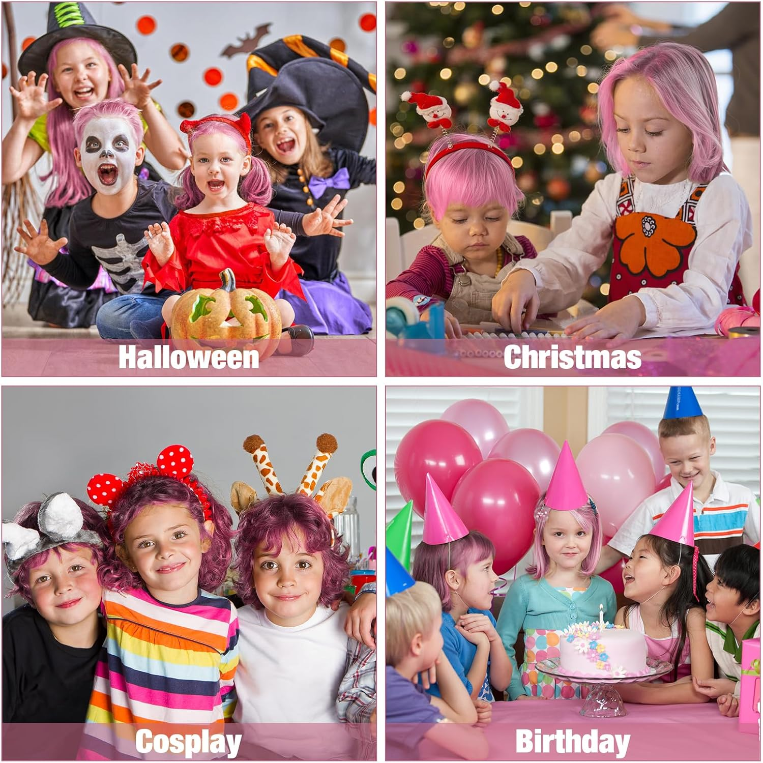 Temporary Hair Color for Kids, Magic Master Keratin Hair Wax Color Dye for Dark Hair Instant Colored Hair Gel Hairstyle Wax Cream Mud Pomade 3.4 Oz Girl Gifts, Party, Cosplay & Halloween (Marshmallow Pink) image number 1