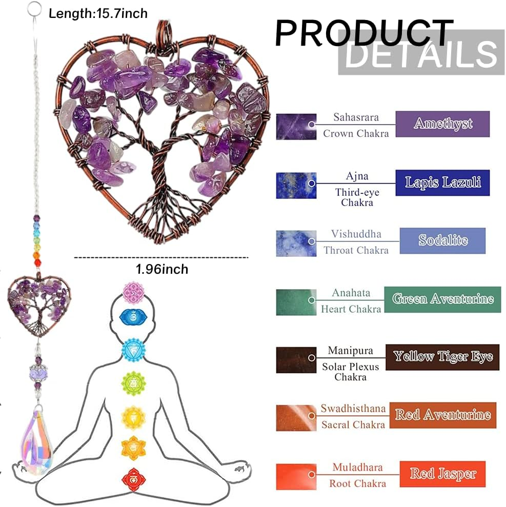 WULILONG Protection Amulet Pendant Necklace - Purple image number 4