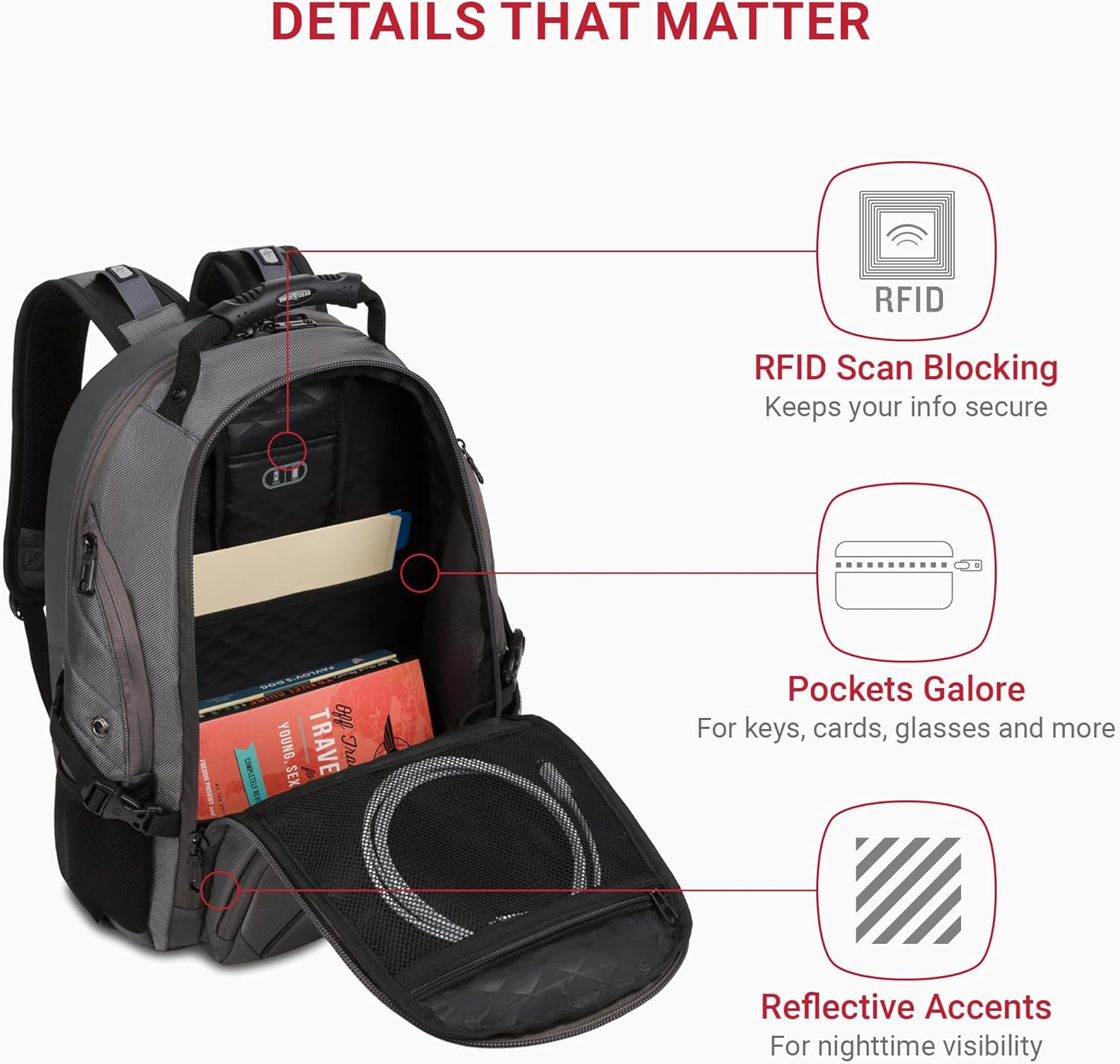 SWISSGEAR 1900 Scansmart Laptop Backpack ( image number 2
