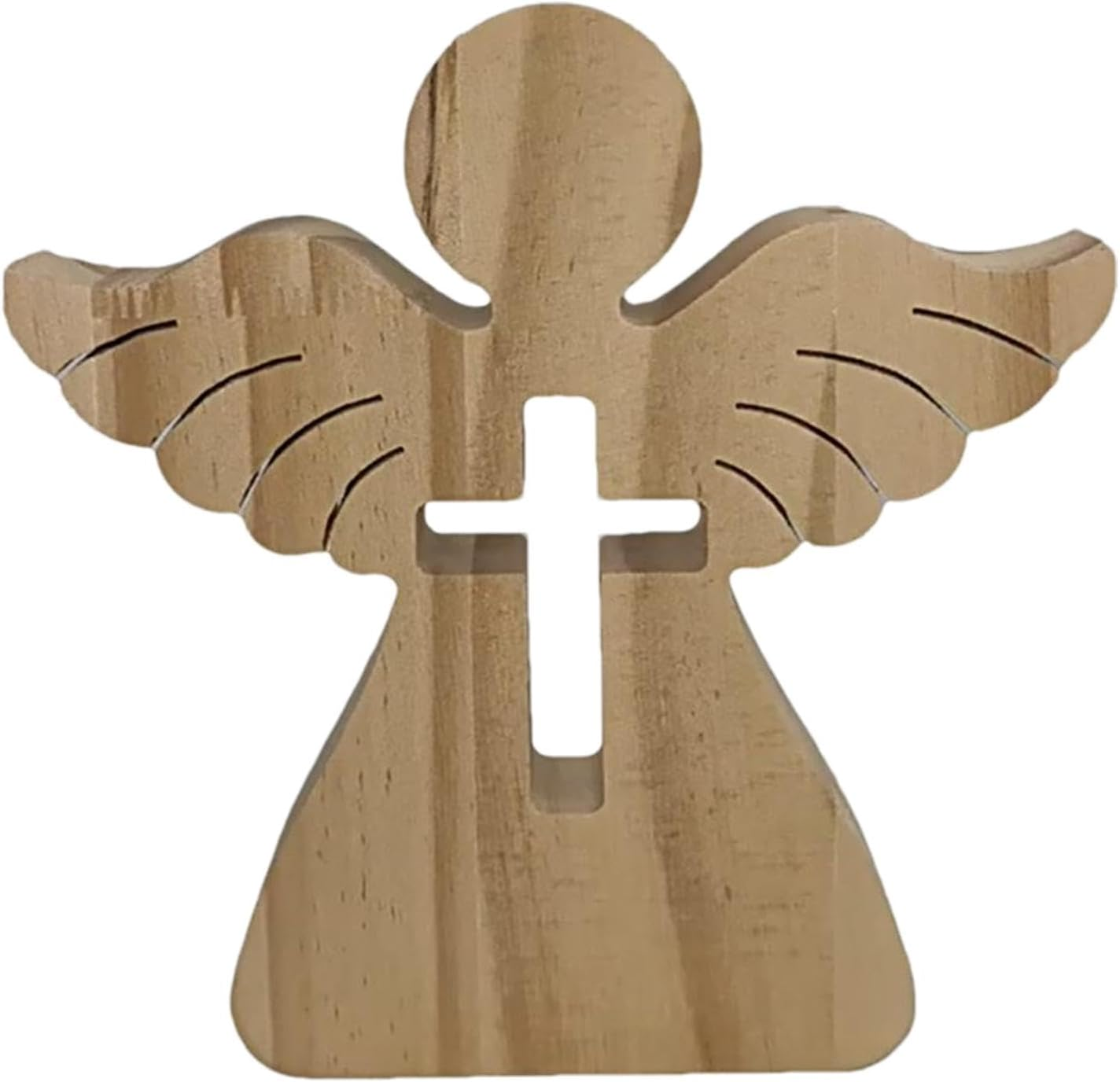 Wooden Money Holder Wooden Angel Money Clip with Angel Sculpture Made of Wood - Creative Wood Crafts Money Clip for Christening, Communion, Confirmation, Wedding image number 3