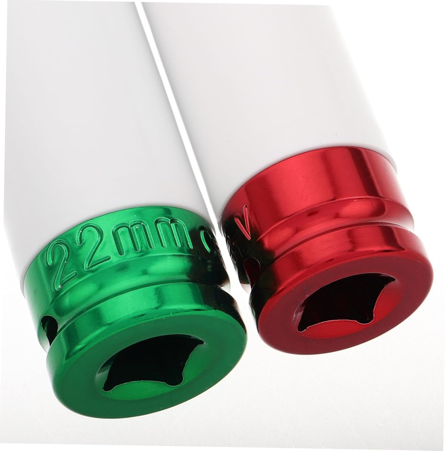 ZUNOXAZ 4Pcs Wheel Lug Nut Impact Socket Set Thin Color-Coded for Easy Identification Compatible Pneumatic Tools for Automotive Repairs and Projects image number 4