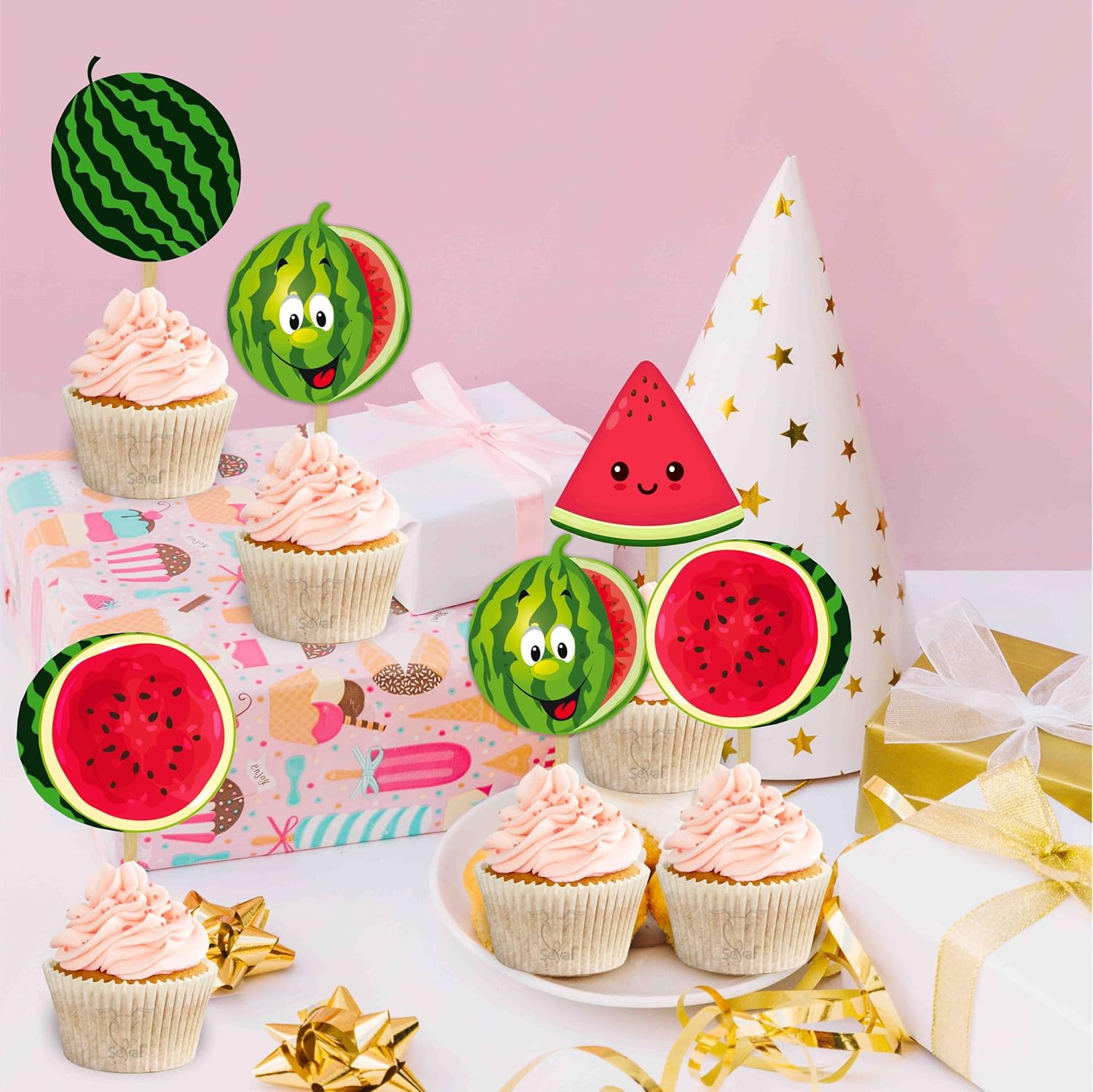 Watermelon Cupcake Topper