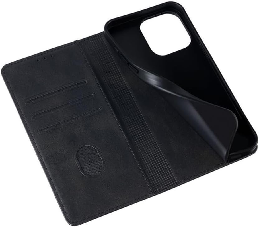 For Oppo A5 Pro 5G Global Version (6.67 Inch) Case, Wallet Cover PU Leather Pockets Shockproof Magnetic Flip Card Holder (For Oppo A5 Pro, Black) image number 6