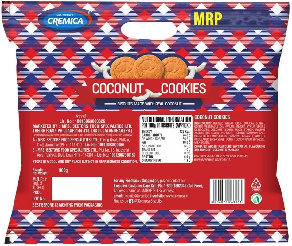 Cremica Coconut Cookies 900 G image number 6