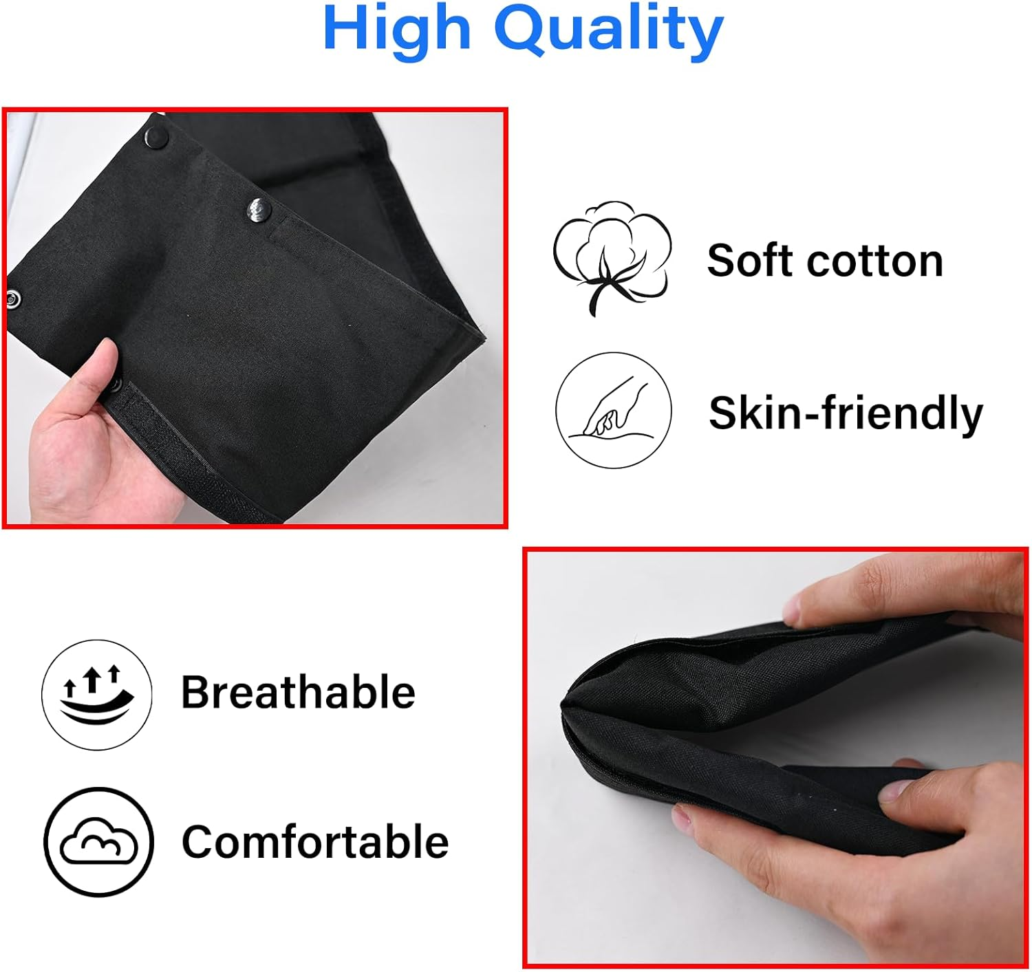 2PCS Stroller Bumper Bar Cover,Pushchair Armrest Handle Protector Cover,Handlebar Cover Replacement Pram Bumper Dustproof Handle Gloves image number 2
