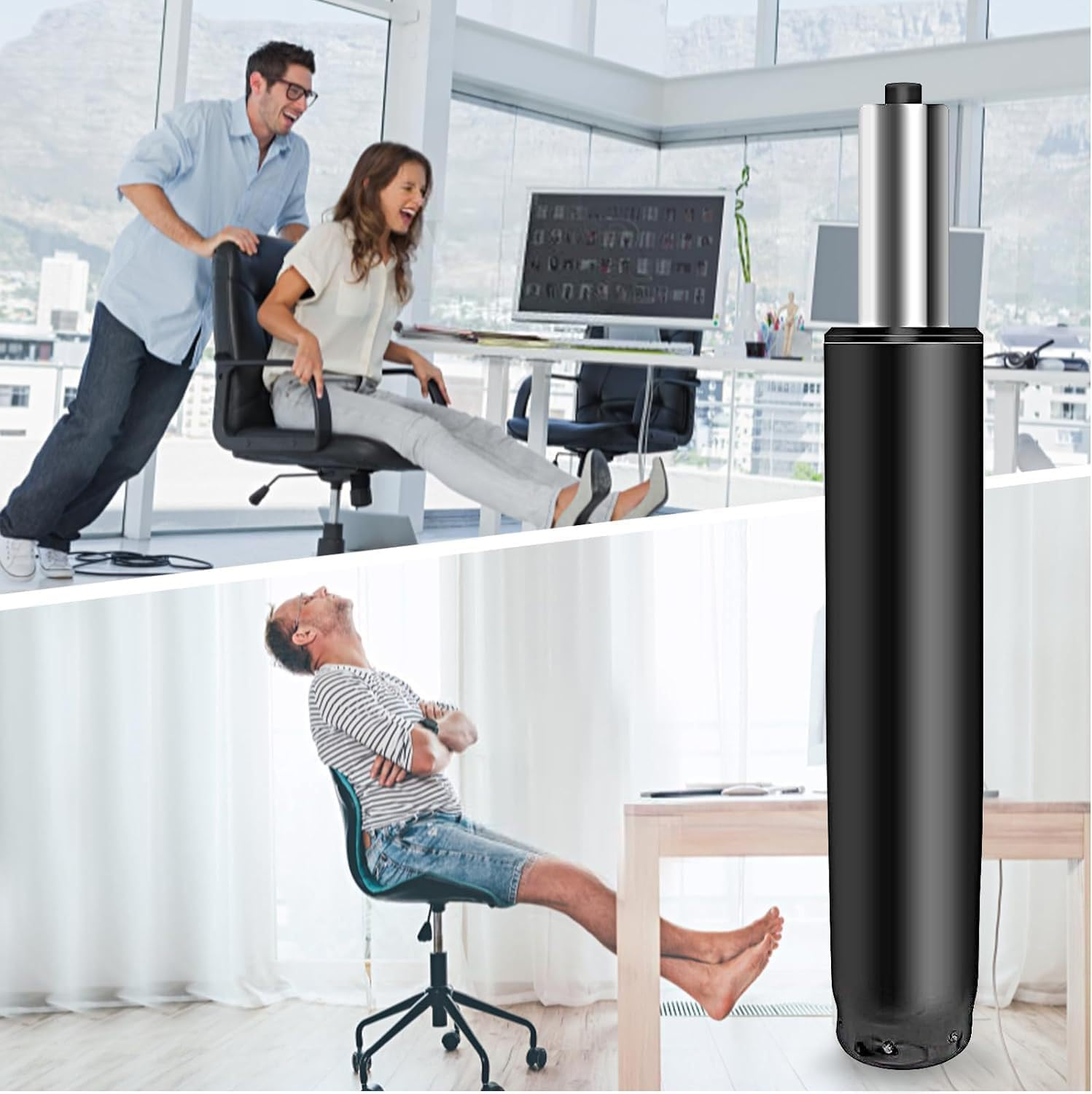 Universal Office Chair Gas Lift Cylinder, 1000 LBS Load - Bearing, Perfect for Desk Chair Restoration (4 Inch) image number 3