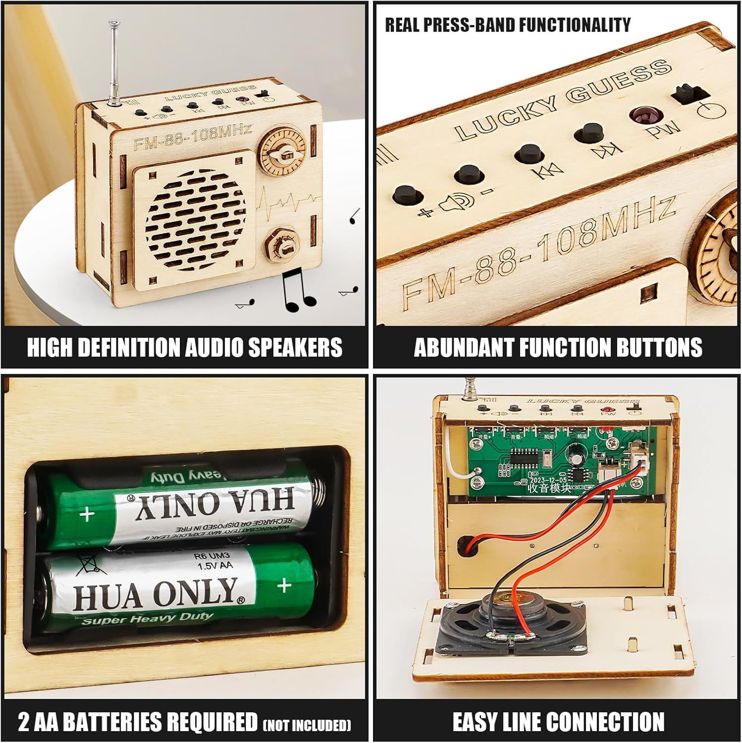 STEM Projects for Kids & Adults, FM 88-108 Mhz Radio Toy Set, DIY Science Experiment Electronics Kit, Beginner'S Starter Set, Idea Gifts for Teenage Boy Girl image number 2