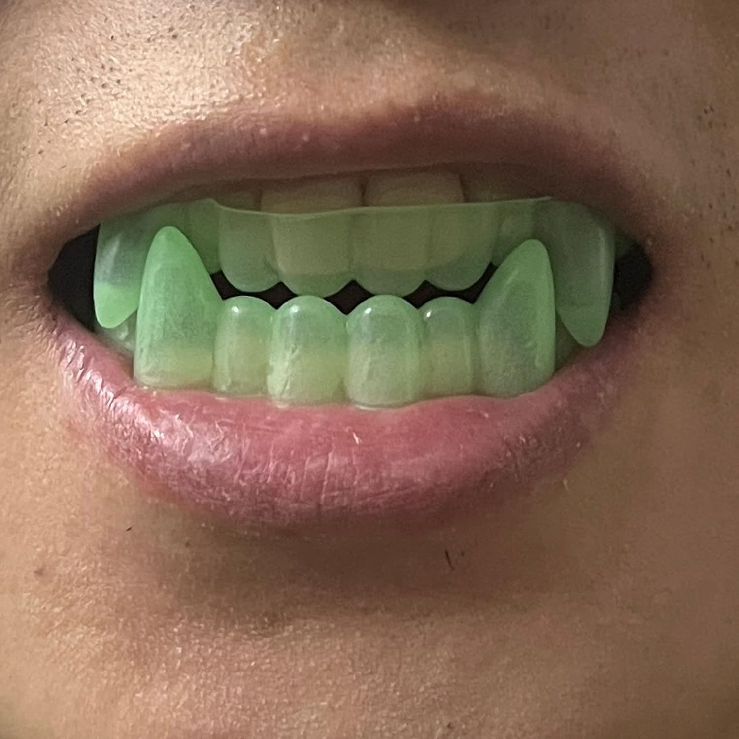 12 Pcs Vampire Fangs, Plastic White Black and Glow in the Dark Vampire Teeth for Dress up Costume Cosplay Photo Props Halloween Christmas image number 4