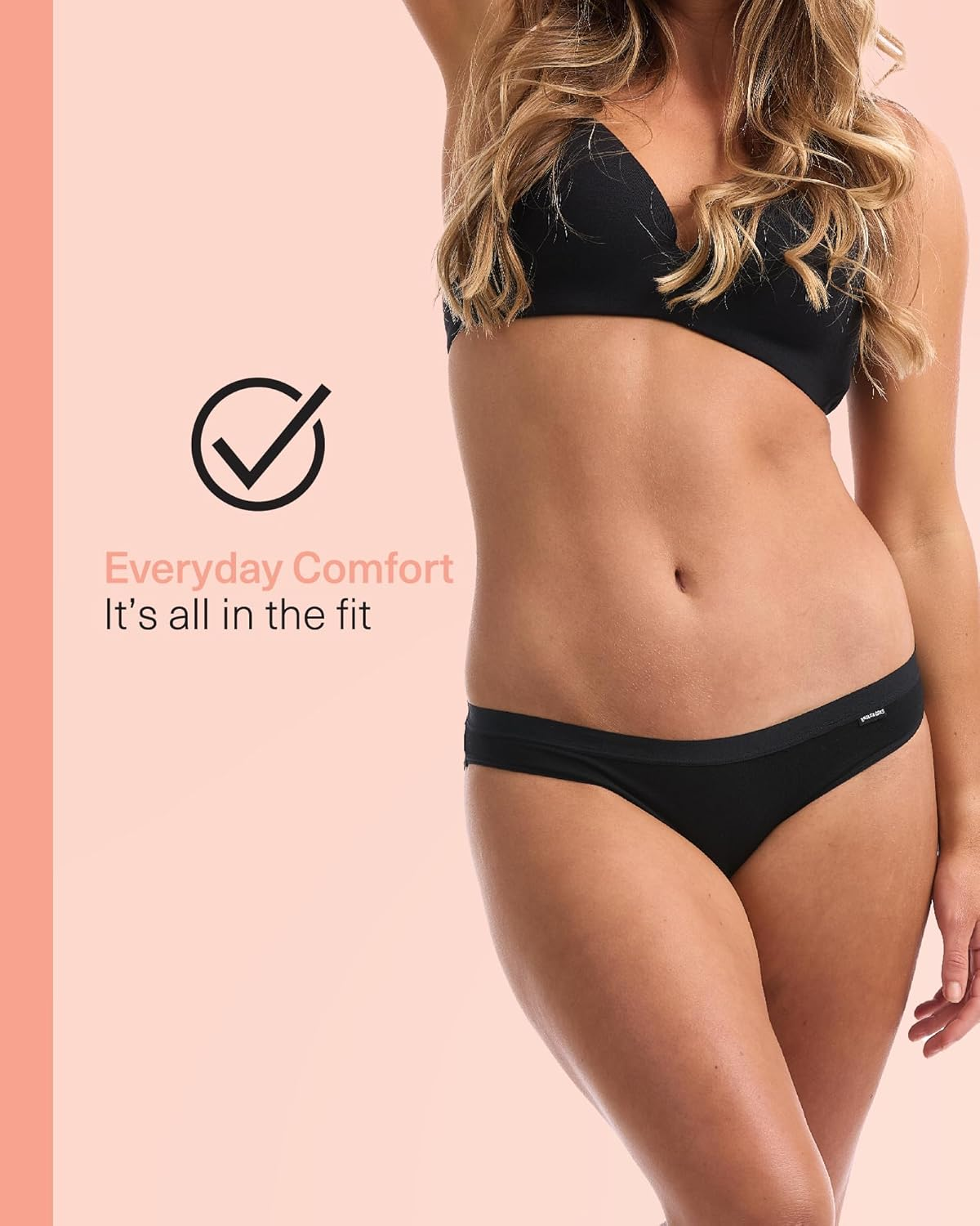 UNDERWORKS Womens 5 Pack Cotton/Elastane Full Briefs Womens Underwear, Cotton Stretch Fabric, Breathable, Comfortable for Everyday Wear, Value Pack, Underwear Women image number 5