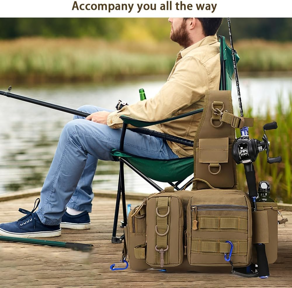 Fishing Storage Bag,Fishing Backpack,Single Shoulder Fishing Bag,Fishing Tackle Gear Storage,For Outdoor Fishing Activities, Fishing Gear Storage Ect. image number 4