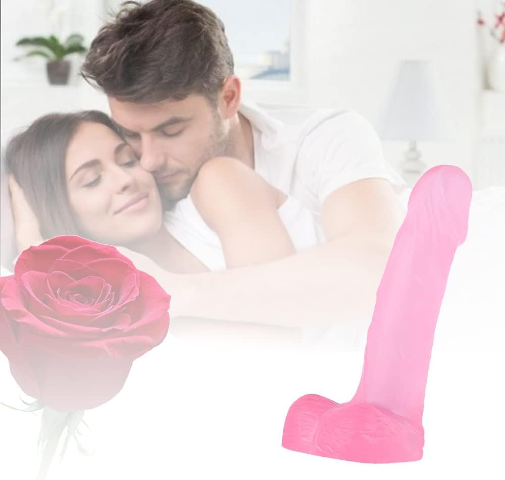 4 Inch Silicone Realistic Suction Mini Dildo,Beginner Plug,Soft Dildo with Curved Shaft and Balls,Sex Toy Women Men Couples.Experience Multi-Purpose Mini Style (Pink) image number 4