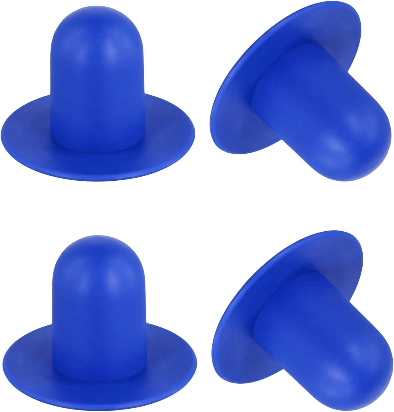 4Pcs Pool Plugs for above Ground Pool, Rubber Pump Filter Hole Stopper Plugs Swimming Pools Wall Plug Replacement for Intex (Blue) image number 6