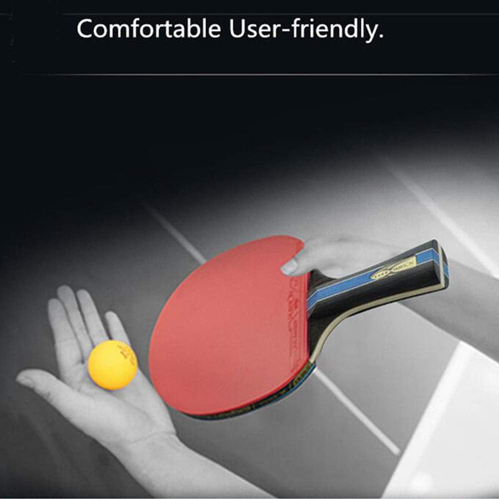 4 Star Table Tennis Racket Pimples-In Rubber Table Tennis Bat Ping Pong Paddle with Bag image number 6