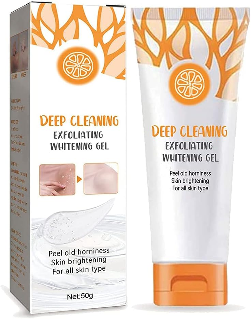 Gmeelan Orange Exfoliating Whitening Gel, Orange Exfoliating Gel Scrub Face Body Skin Whitening, Deep Cleaning Exfoliating Whitening Gel (3PCS)