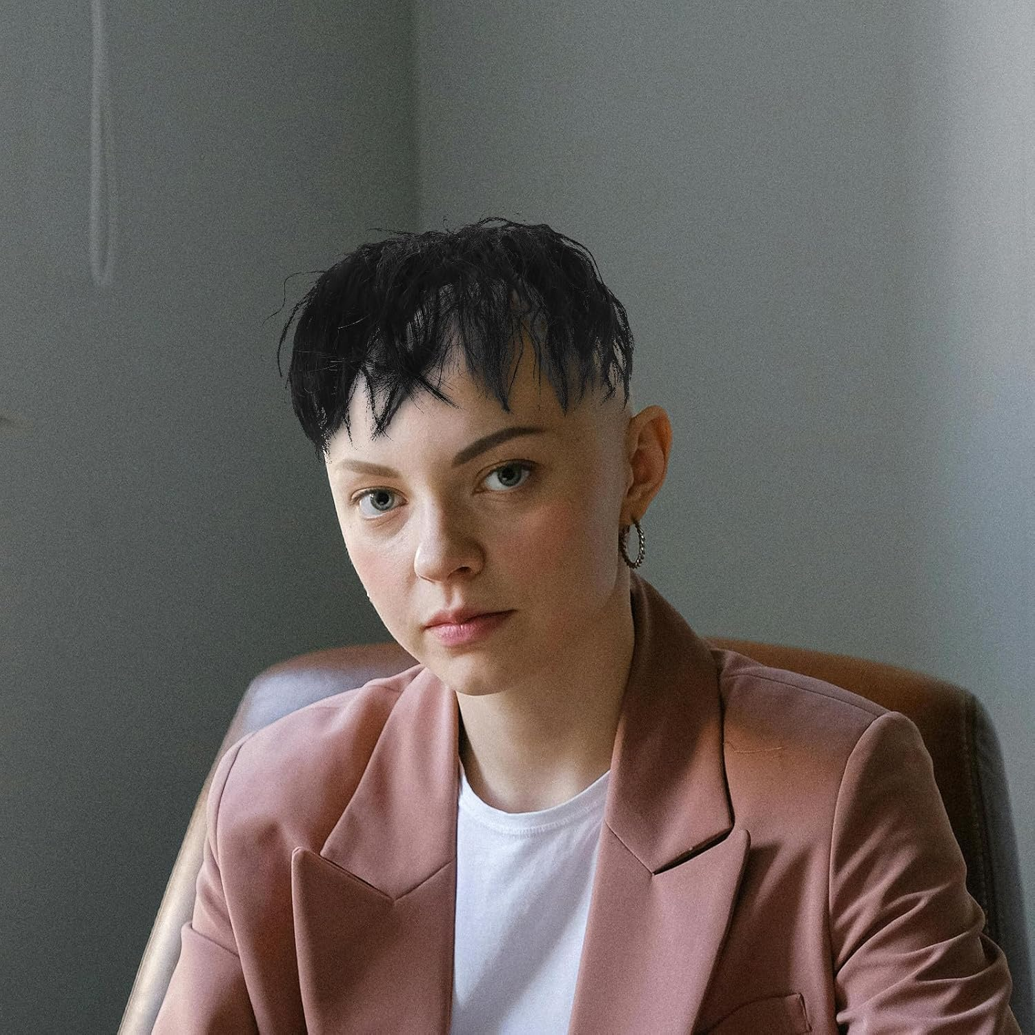 DINHEAROM Human Hair Wiglets Topper Fluffy Wavy Seamless Replacement Clip in Hairpiece for Women Covering White Hair image number 3