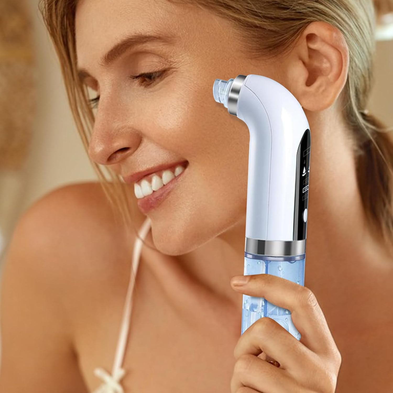 Pore Sucker for Face | Facial Pore Remover Vacuum,Tool Electric 3 Modes Adjustable Extractor for Most Skin Type Travel Nighttime Daily Nose Home Women Men image number 2