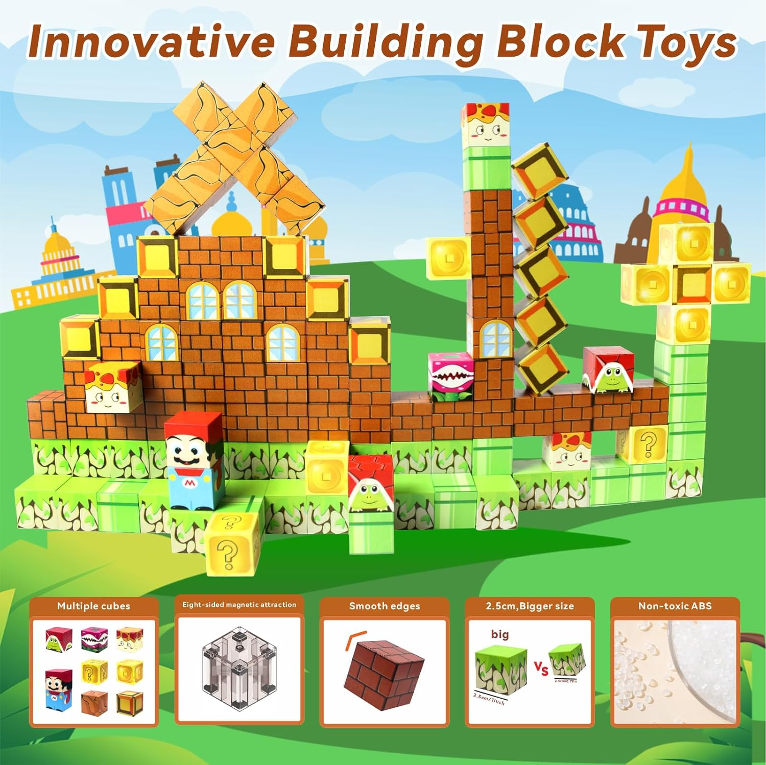 Building Blocks for Kids House Building Toy, Educational Construction Toys for Toddlers, Boys & Girls&hellip; image number 3