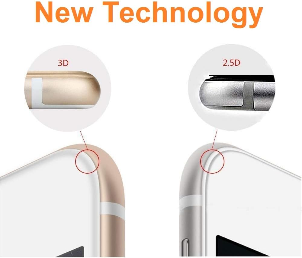 Pack of 2 3D Tempered Glass Screen Protectors for ZTE Nubia Focus 5G - Focus 2 - Music - Music 2, Black, Screen Protector 9H+ Hardness, Anti-Scratch Oil Bubbles, Full Protection, 3D, 4D, 5D image number 1