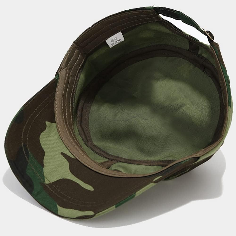 XYIYI Unisex Cotton Basic Cadet Army Cap Everyday Military Style Hat - Army Green image number 5