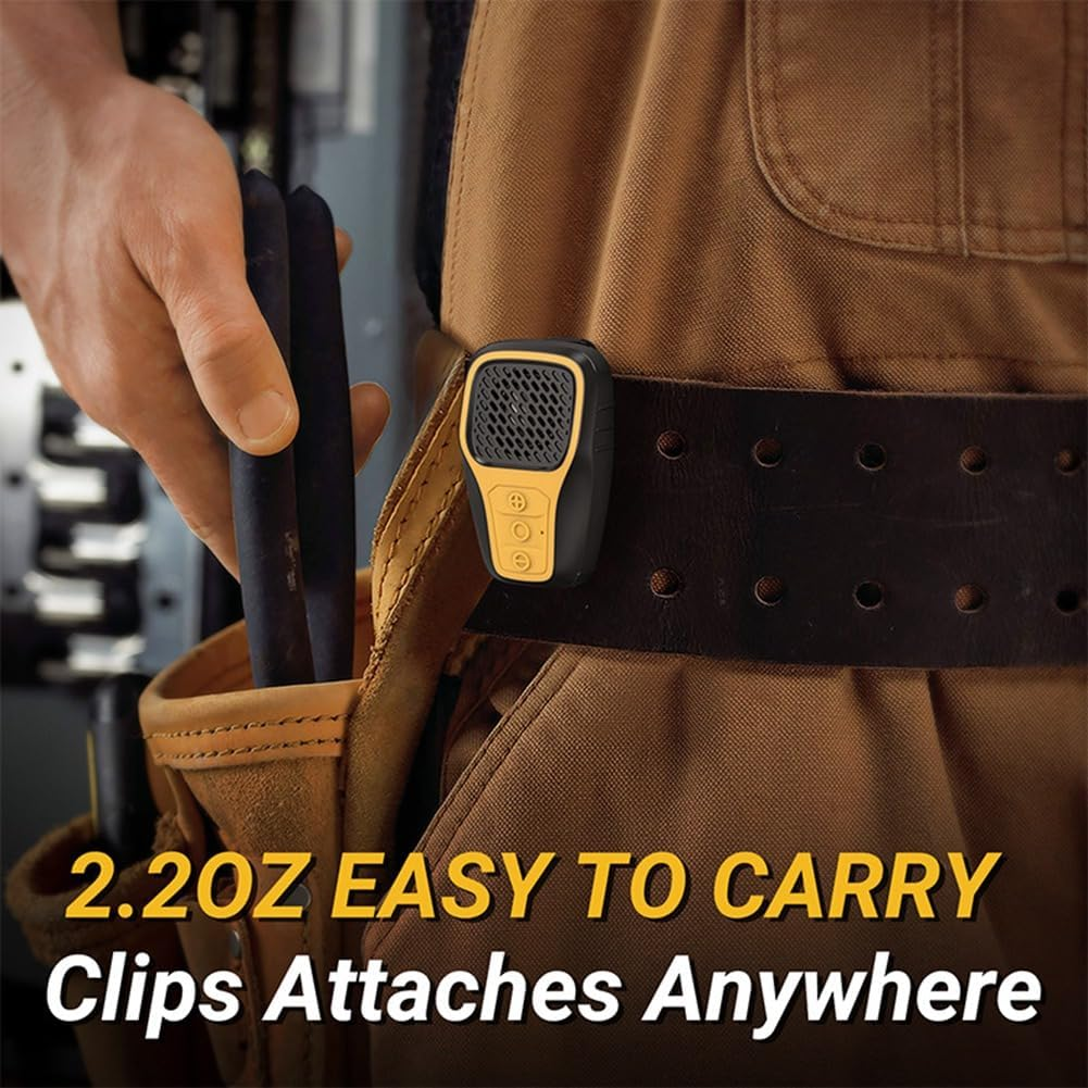 Jindanju Wireless Bluetooth Speaker Wearable Mini Magnetic Suction Portable IPX67 Waterproof Stereo Column Subwoofer Black+Blue image number 5