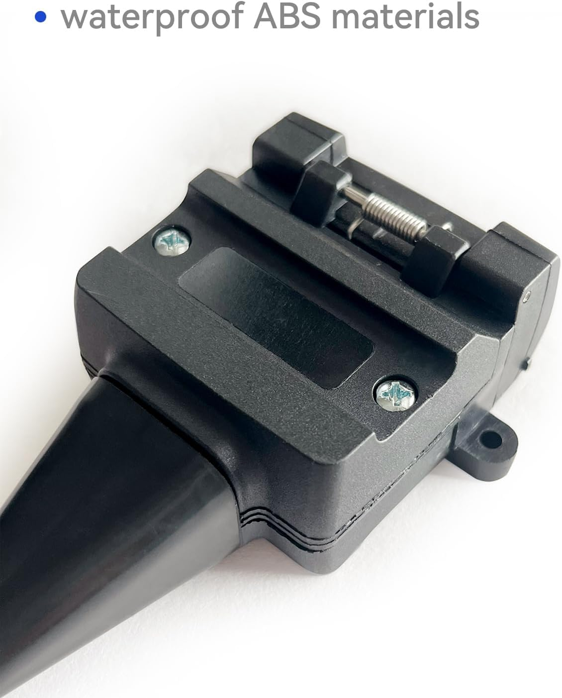 Trailer Adapter, 7 Pin Flat Male Plug to 12 Pin Flat Female Socket, Weatherproof Trailer Light Connector for Pickup Truck Trailer Tow Hitch image number 1