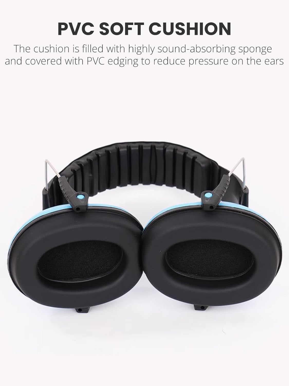 Kids Noise Reduction Ear Muffs, 21Db Hearing Protection for Toddlers & Children, Ideal for Concerts, Fireworks, Shooting &ndash; Blue image number 4