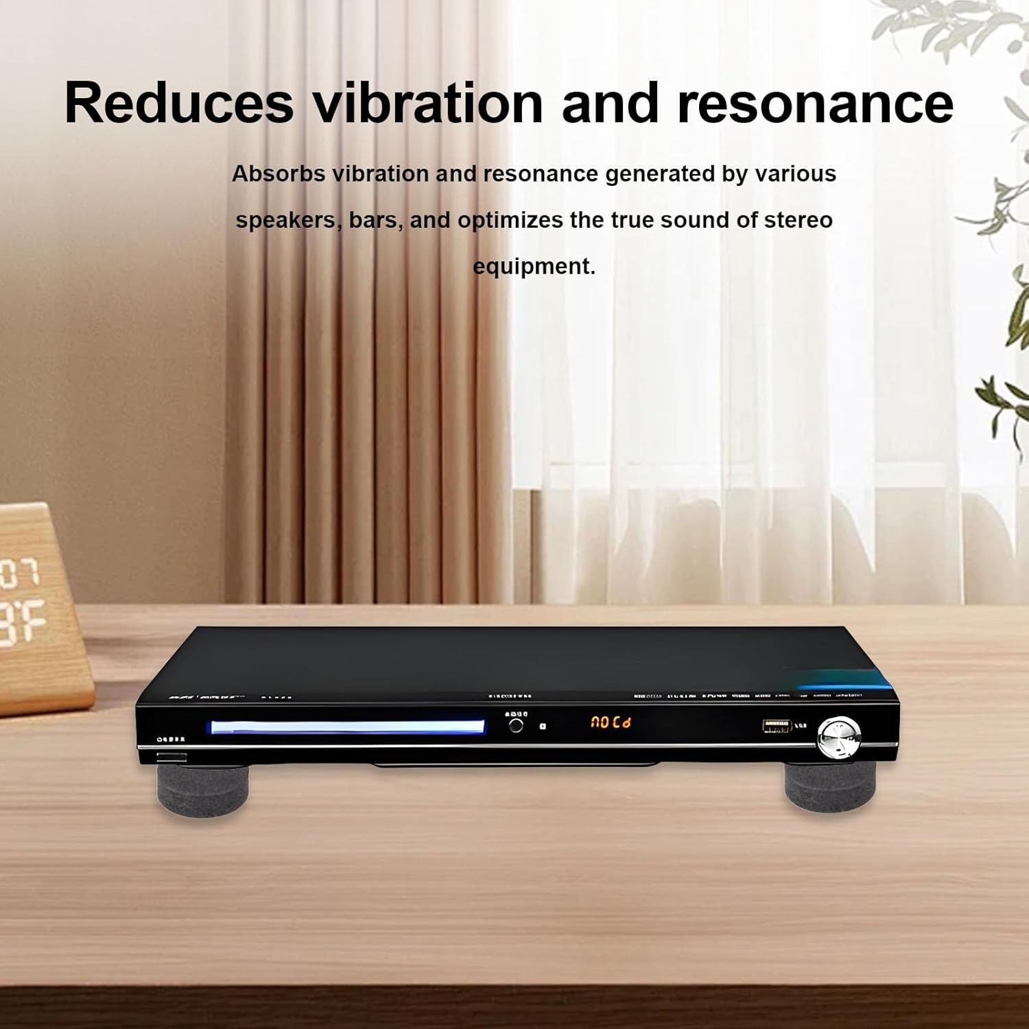 Sharainn 100 Pcs Foam Isolation Pads, 15X5Mm Thicked Vibration Damping Pads with Adhesive, anti Vibration Isolation Isolator for Audio CD Hifi Home Theater, Reduces Resonance image number 5