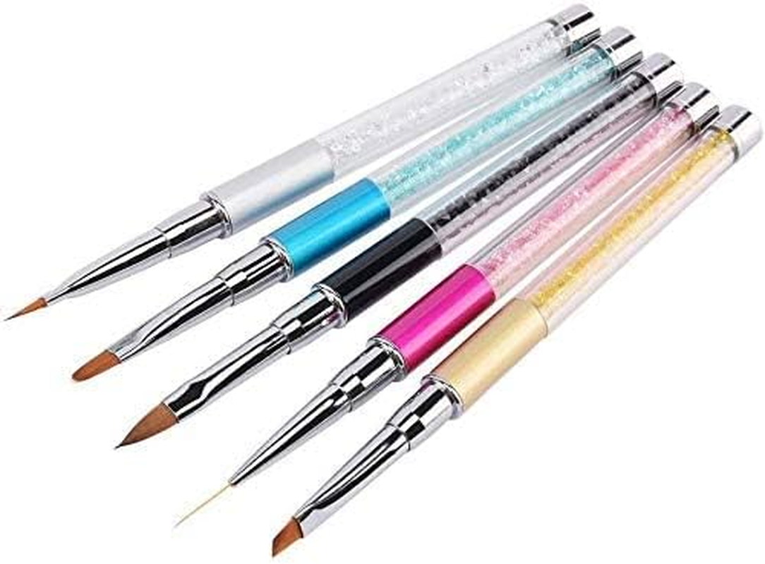 Nail Brush Set, Gel Nails, Self Nails, Set of 5, Cap Included, Easy to Use, Soft, UV Use, Nail Tool, Nail Supplies, Gel Nail Brush image number 5