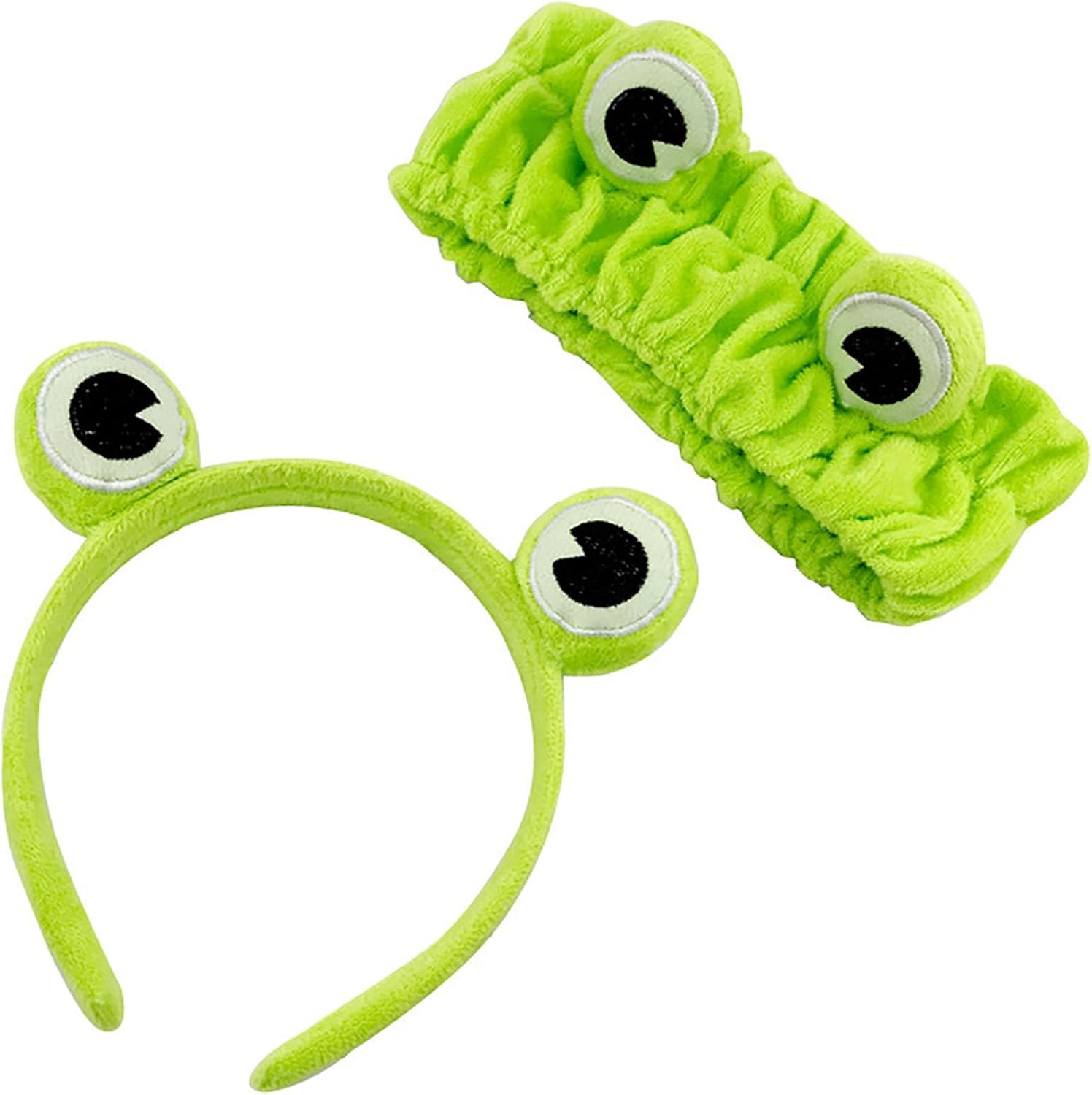 AMYXIYUAN 2Pcs Frog Makeup Headband Stretchy Frog Hair Accessories Cartoon Makeup Headband Elastic Head Band for Face Washing Shower Sports Yoga Beauty Skincare image number 3
