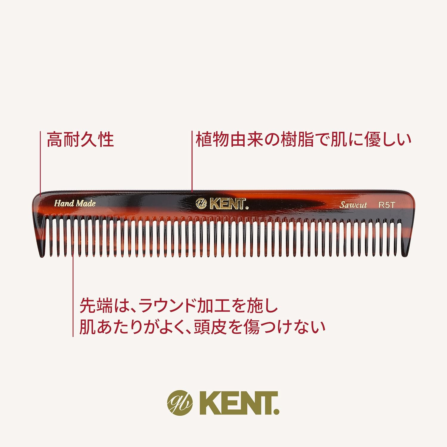 Kent Men'S Dressing Table Hair Comb, 170 Mm Length image number 1