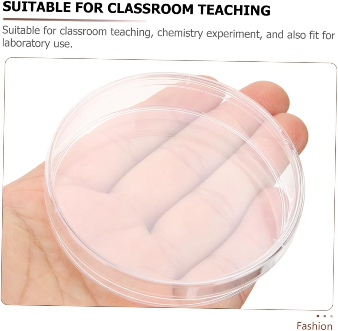STOBOK 10 Pack Polycarbonate Autoclavable Lab Petri Dishes Culture Plates Agar Tissue Culture Dish for Science Experiments image number 4