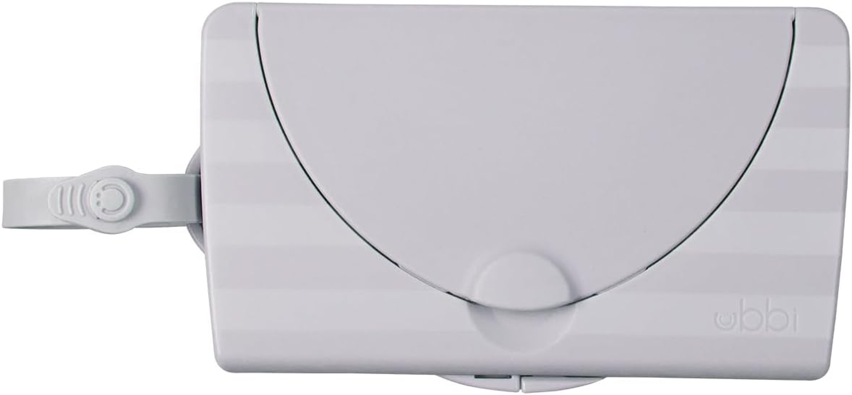 Ubbi On-The-Go Baby Wipes Dispenser, Portable Wipes Container for Travel, Diaper Bag Accessory Must Have for Newborns, Reusable Wipes Holder, Gray image number 5