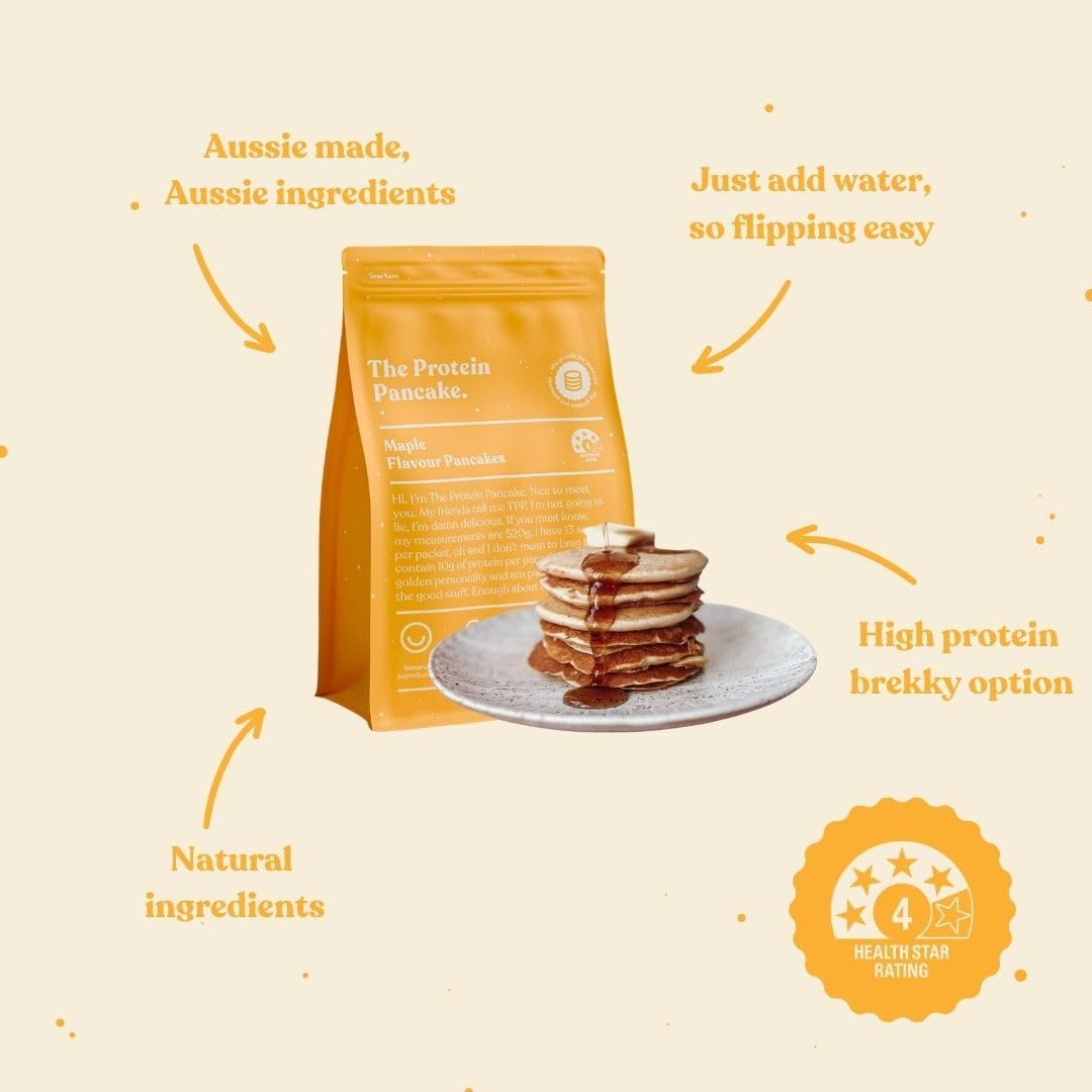 Protein Pancake Mix &ndash; Maple Flavour | 1Kg Bag | High Protein, No Added Sugar, Just Add Water image number 6