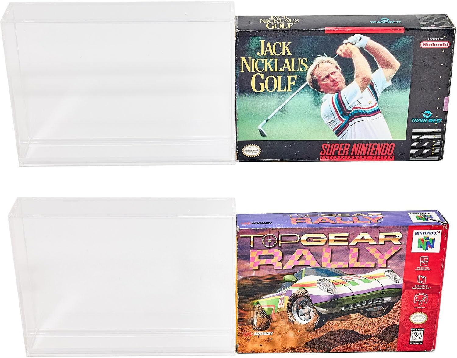Platinum Protectors Acrylic Display Case for N64 & SNES Super Nintendo Boxes Premium UV Protection image number 2