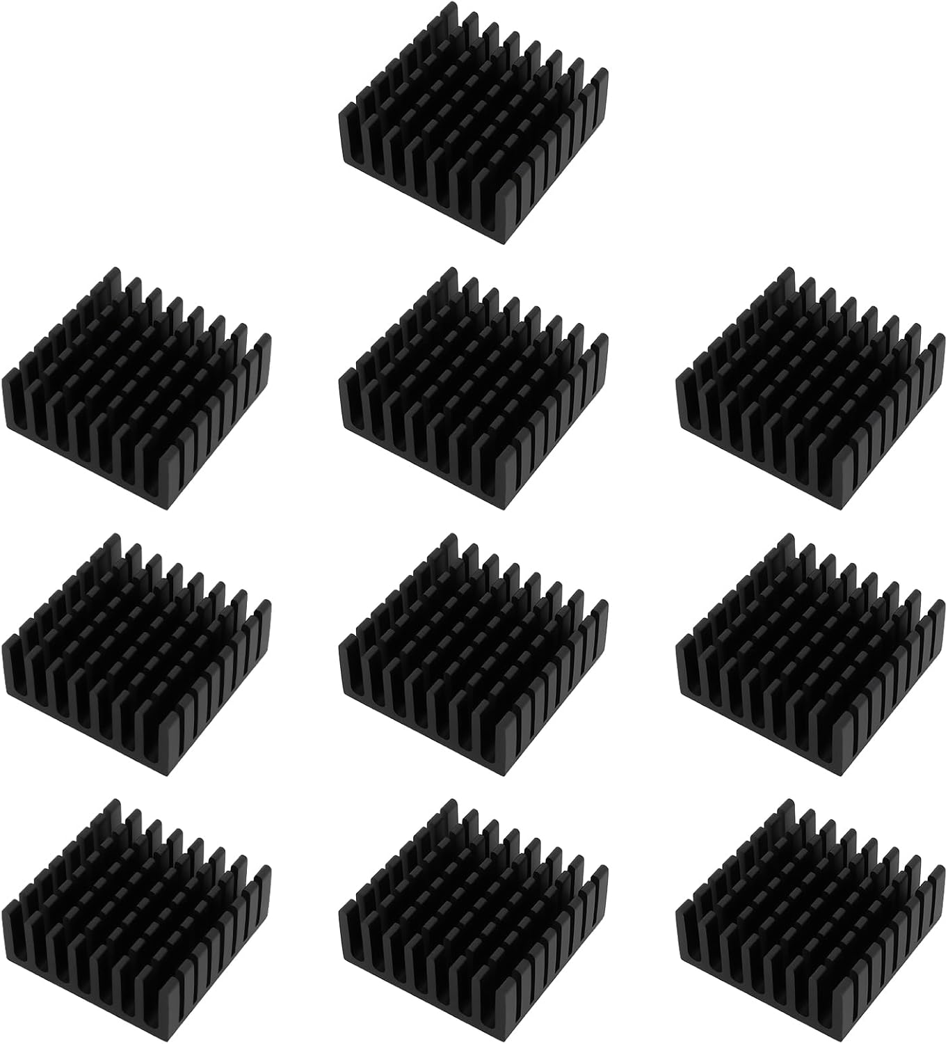 LT Easiyl 10Pcs Heat Sink Adhesive Pad 25X10Mm for Computer Chipset Cooling IC, Electronic Equipment image number 2