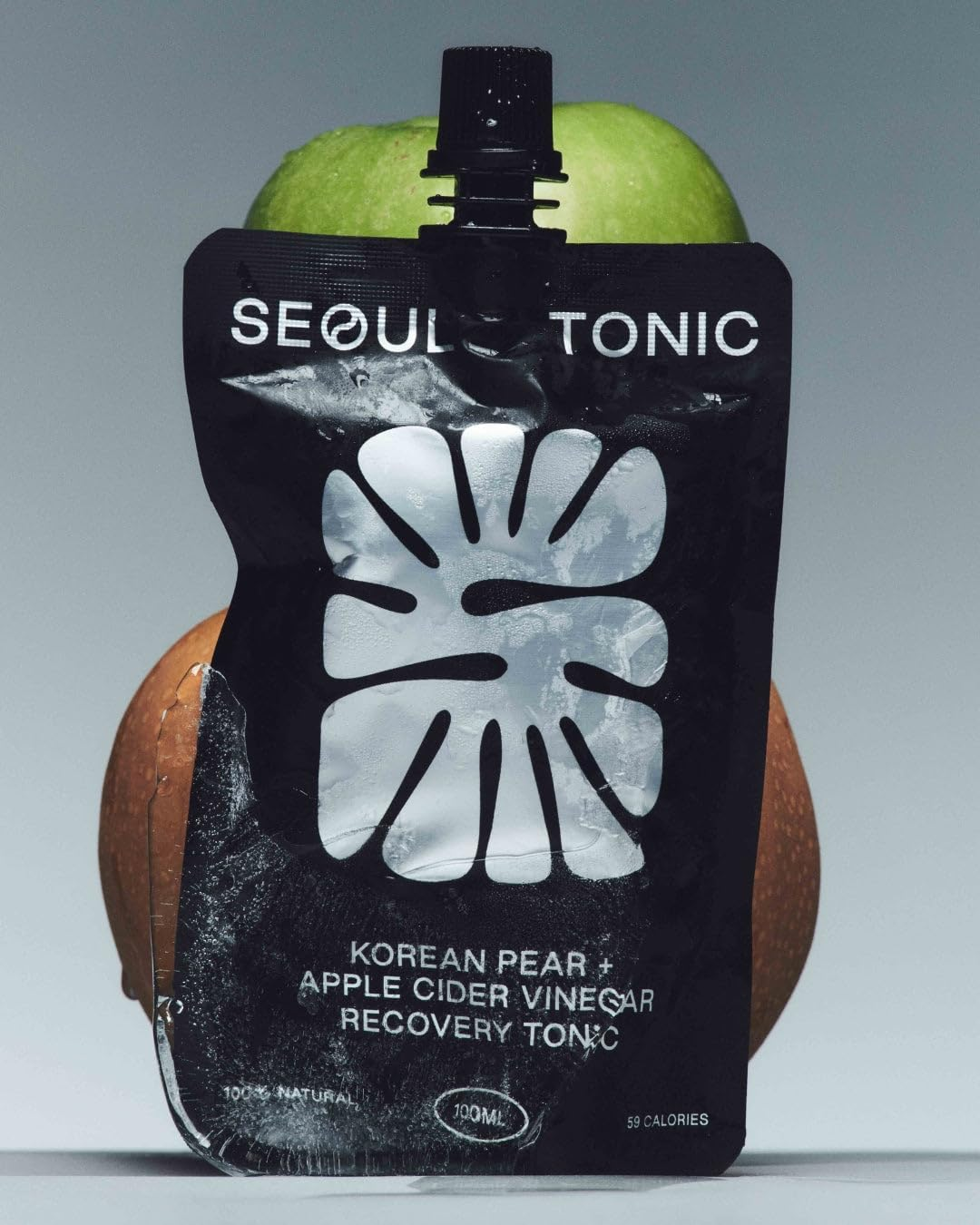 Seoul Tonic - Korean Pear & Apple Cider Vinegar Recovery Tonic ("Drink after Drinking"), Natural Digestion, Rehydration, Double Fermented ACV, All Natural, Patented Extraction Method - 12 Units