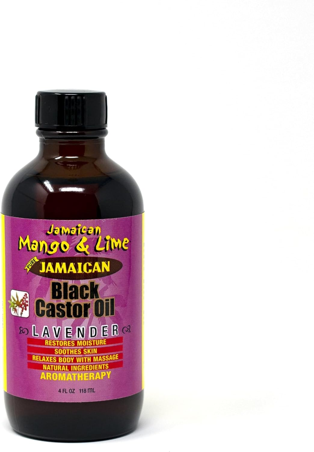 Jamaican Mango Black Castor Oil, Lavender, 4 Ounce image number 1