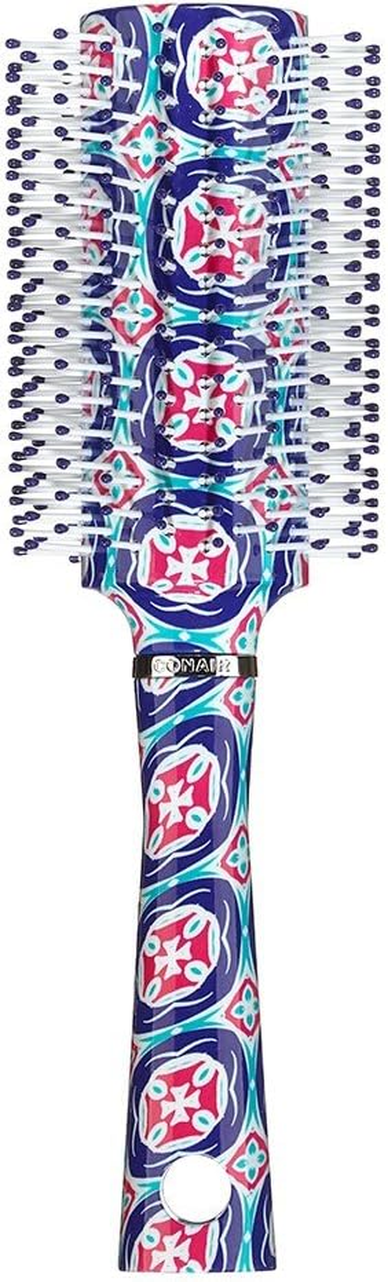 Conair Impressions Hair Brush, Nylon Bristle, Round, Large, Colors May Vary image number 1