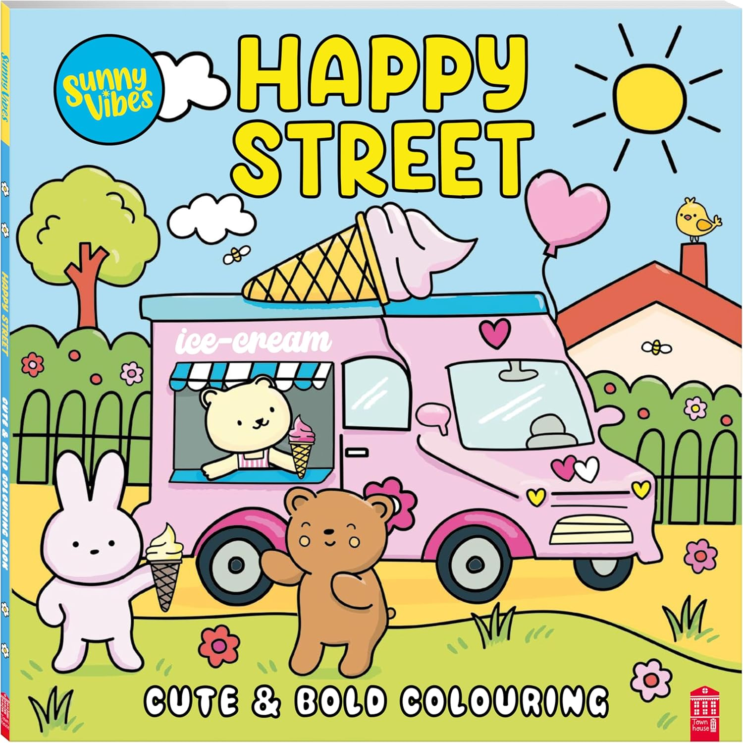 Colouring Book Sunny Day Happy Street &ndash; Simple and Bold Colouring Book with Gatefold & Thick Paper &ndash; Art Activity for Kids Ages 3&ndash;6: 2 image number 2