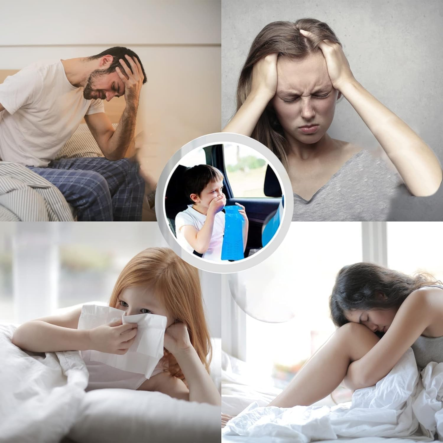 30 Pack Vomit Bags Disposable, 1000ML Emesis Bags Portable Throw up Puke Barf Bag,Non-Transparent Nausea for Travel Motion Sickness, Car & Aircraft, Taxi image number 4