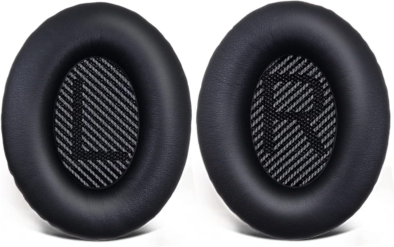 Replacement Ear Pads for Bose Quietcomfort 15/Quietcomfort 25(QC15/ 25), Headphone Ear Covers with Memory Foam, Soft Leather, Adaptive Bose Noise Cancelling Headphones Replacement Earpads Cushions