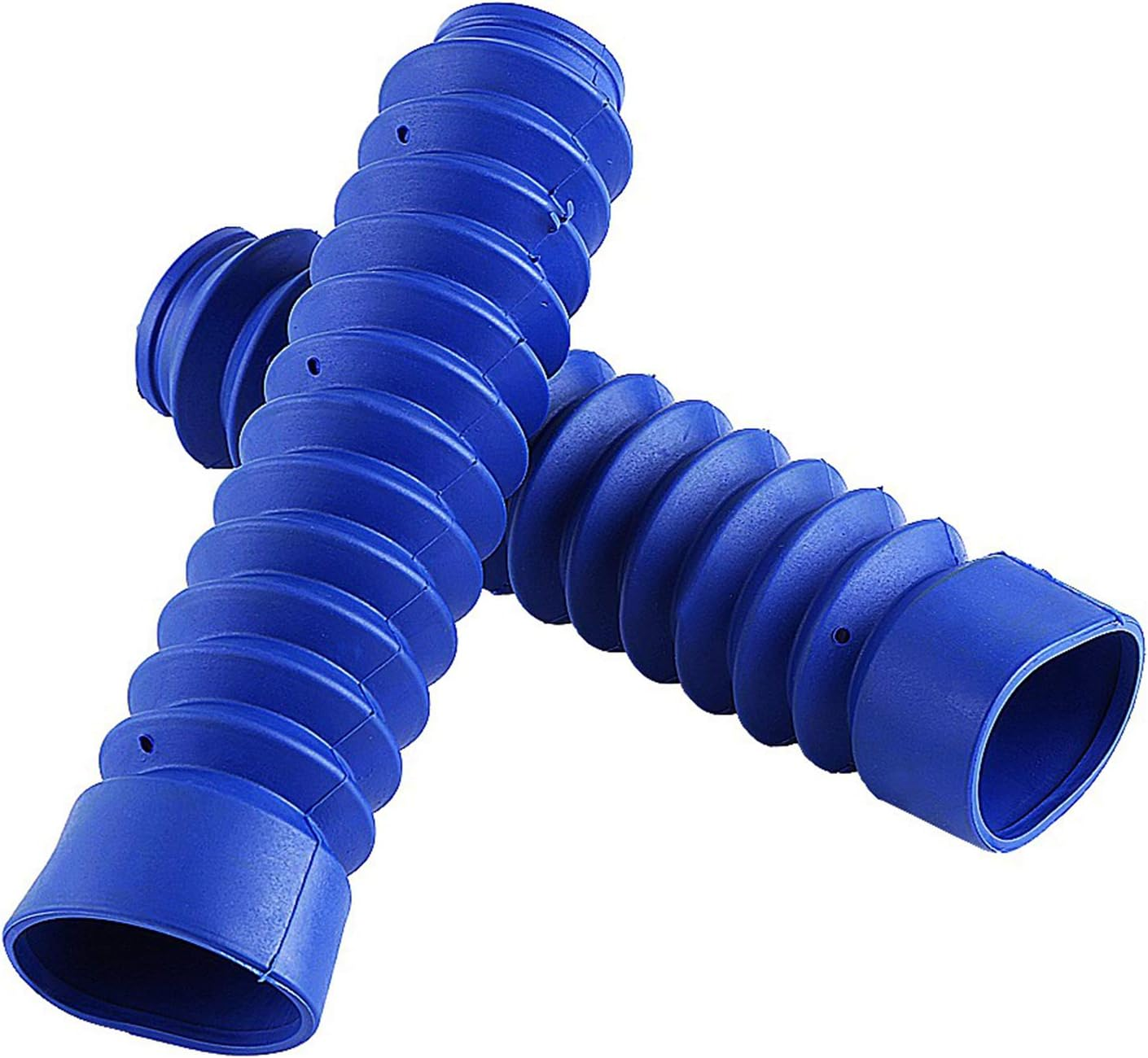 Motorcycle Front Fork Cover, 205X42Mm Plastic Universal Dust Cover Gaiters Shock Boots Front Fork Guards Motorcycle Accessory for Dirt Bike Motorbike(Blue)