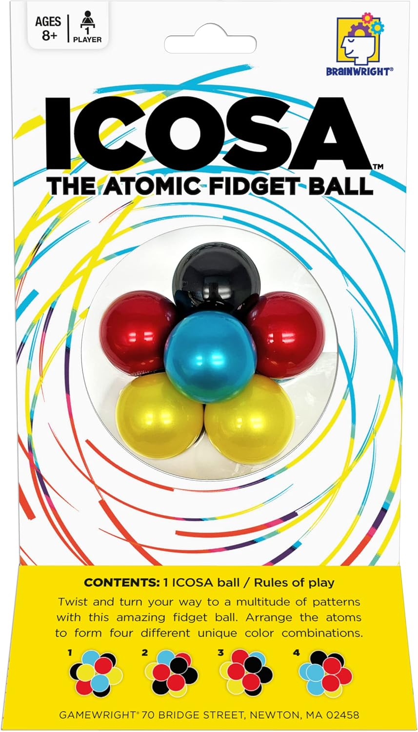 Brainwright ICOSA the Atomic Fidget Ball Pattern Game