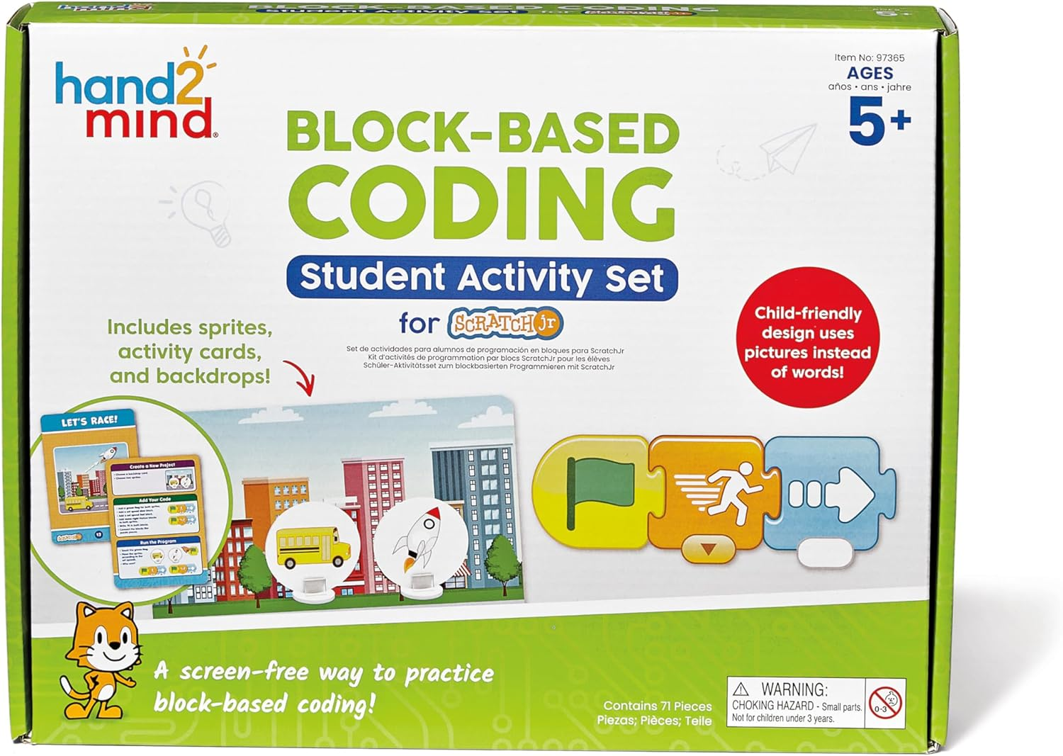 Hand2Mind Block-Based Coding Student Activity Set for Scratchjr image number 2