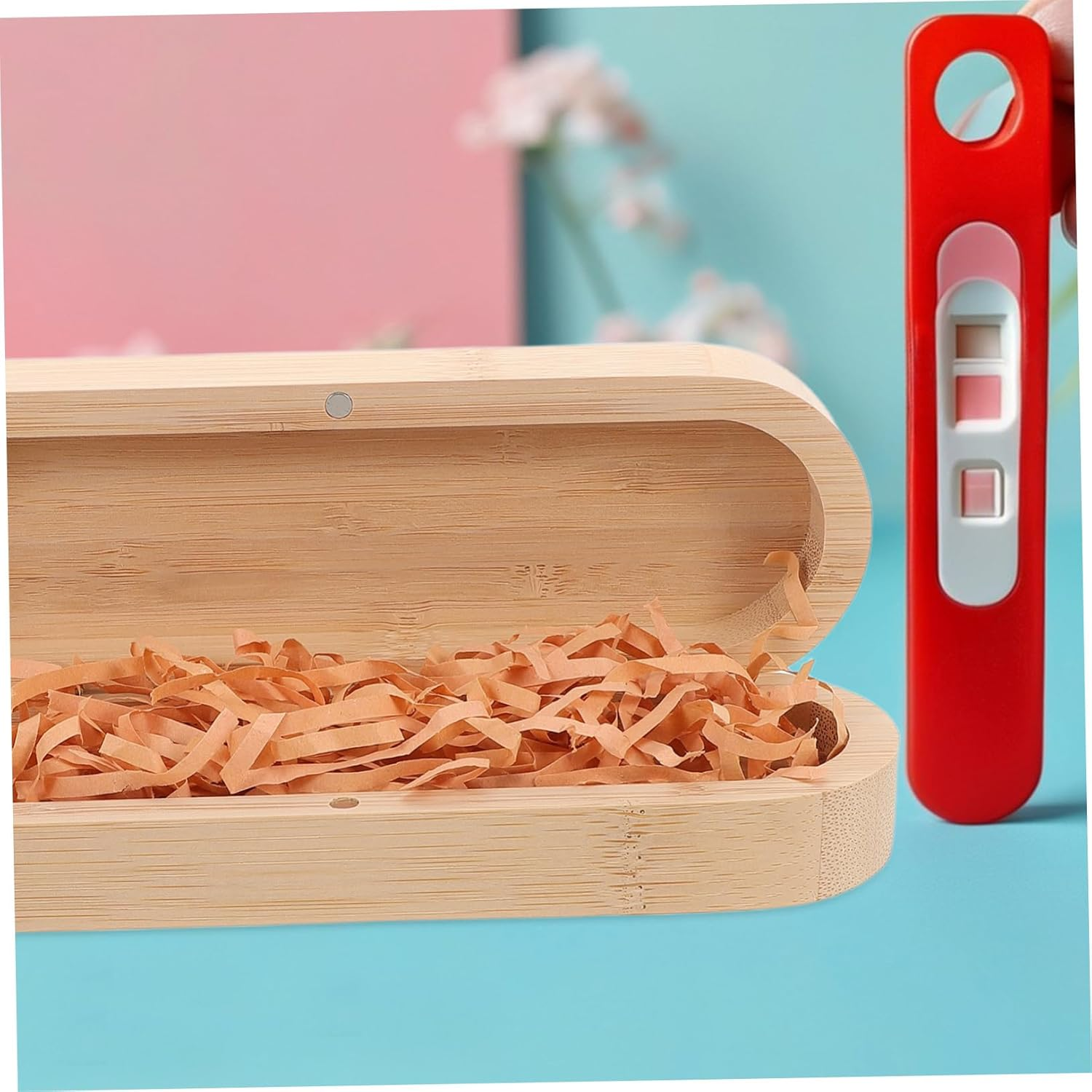 Didiseaon Wooden Pregnancy Test Box Reveal Surprise Keepsake for Grandparents Announcement Present Box Pregnancy Test Holder image number 6