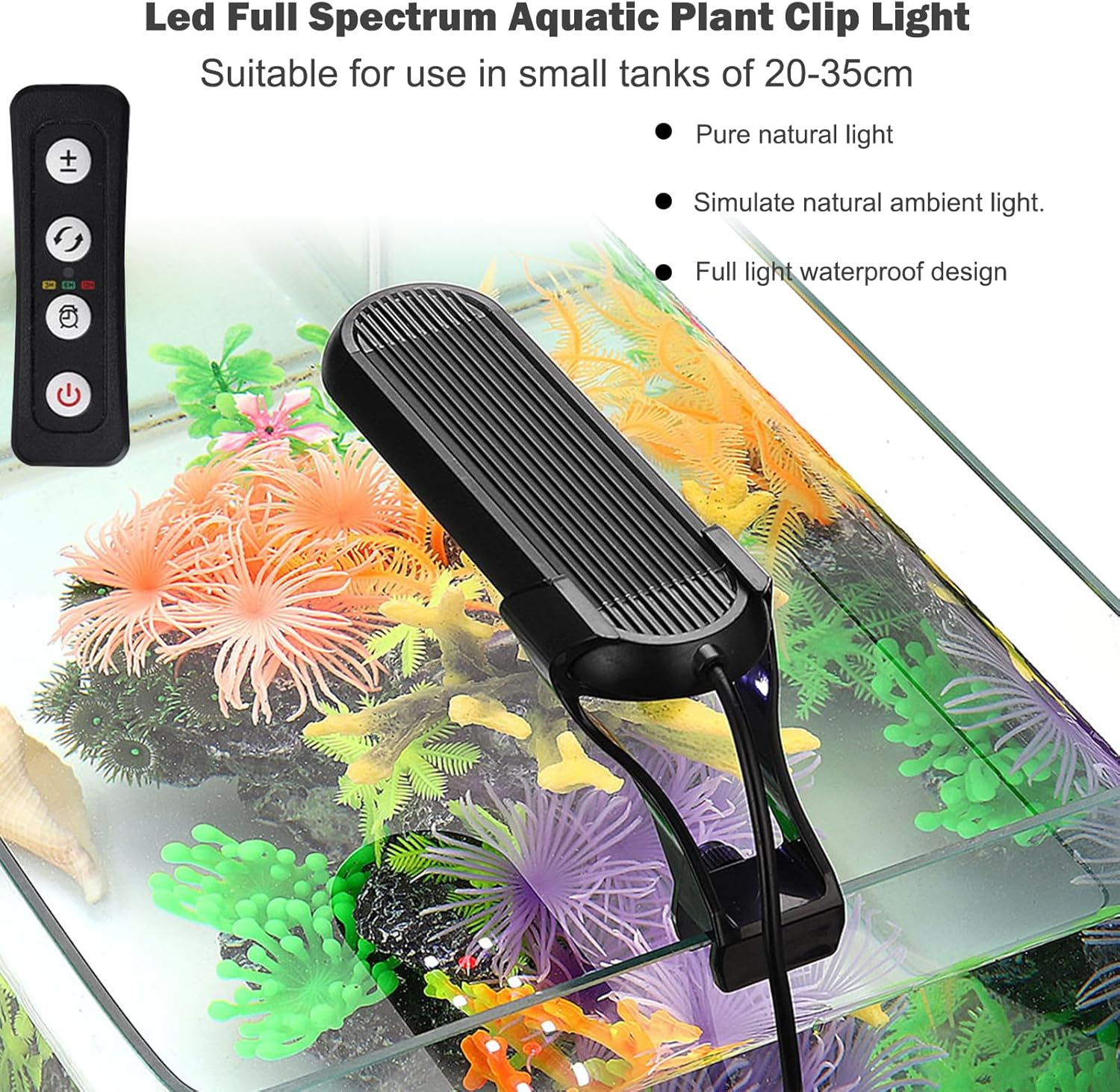 Aquarium Led Lights for Fish Tank Timing 3H 6H 12H USB Aquatic Lamp Plant Light image number 1