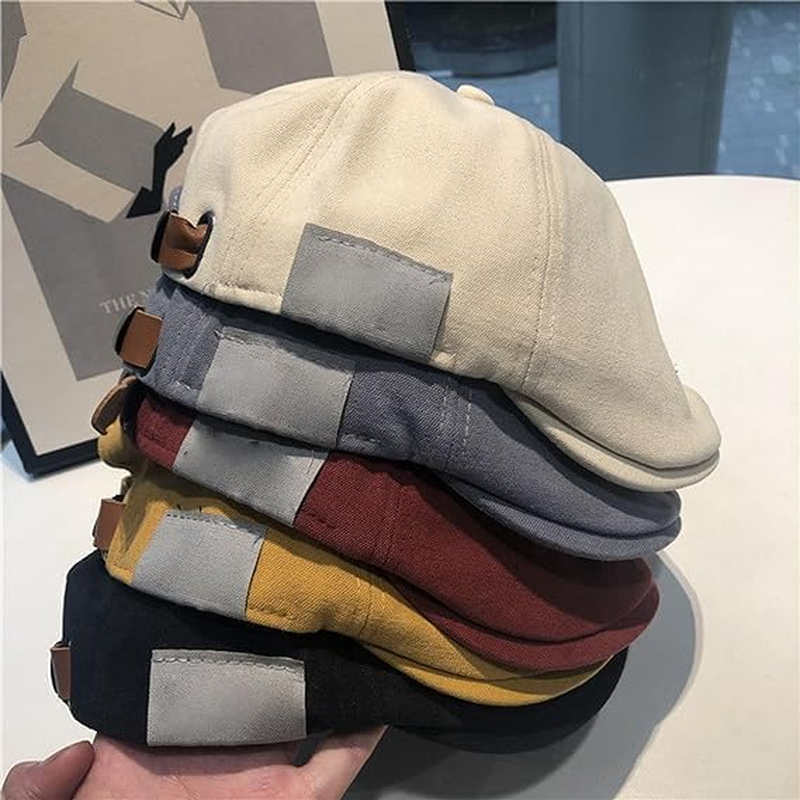 NLIADVY Retro Vintage Street Beret Cap, Fashion Adjustable Beret for Men and Women for Street Wear image number 1